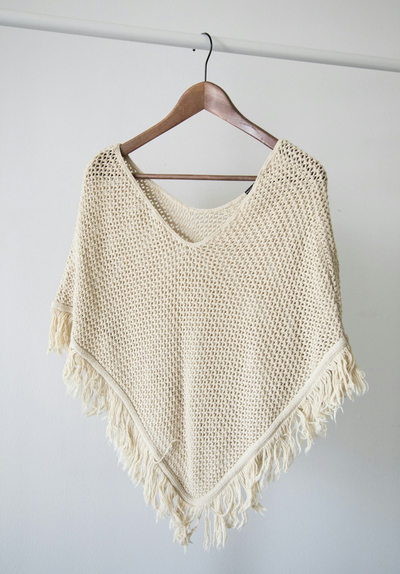 Maglia in fibra naturale color avorio